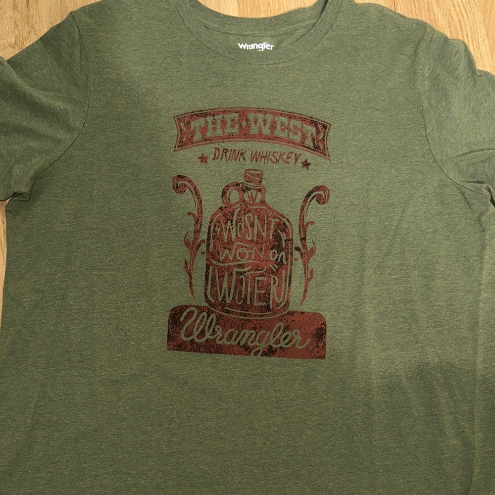 Wrangler Olive Graphic Tee for Women
